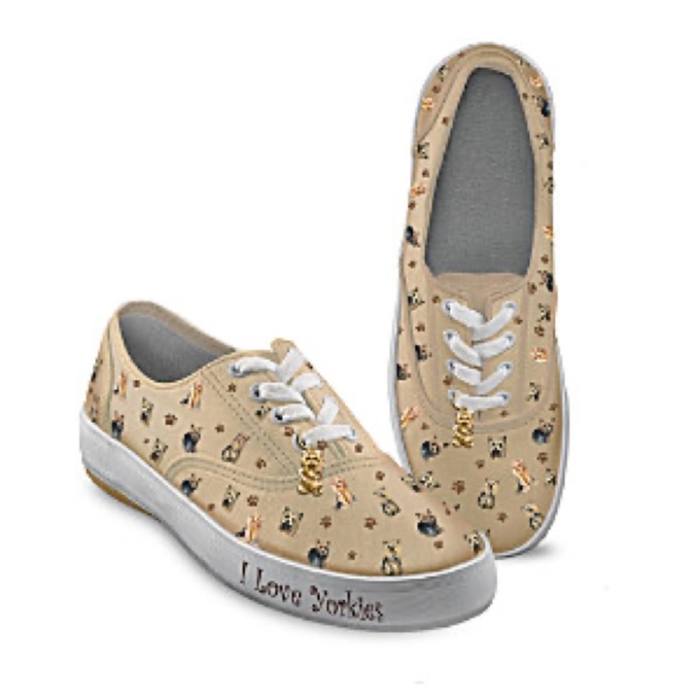 Bradford Exchange Yorkie dog sneakers daughter would not wear them.